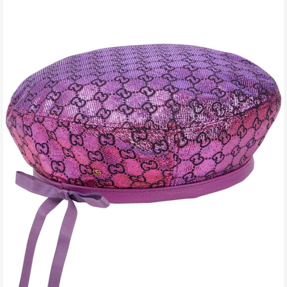 Gucci Purple and Pink Women's Beret